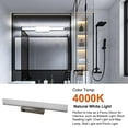 thumbnail image 3 of Facon 16.5Inch 12V LED RV Vanity Lights Fixtures with On&Off Switch, RV Wall Sconces Bathroom Mirror Light with Acrylic Lens, 12Volts DC for RV, Campe, 3 of 6