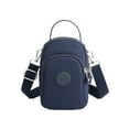 thumbnail image 2 of Crossbody Mini Handbag for Women | Nylon Small Shoulder Bag | Casual Multi-Functional Purse | Cell Phone Organizer Coin Bag | Lightweight, Adjustable Strap | 17x11x8cm | 1 Piece, 2 of 6