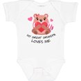 thumbnail image 3 of Inktastic My Great Grandpa Loves me- bear and hearts Boys or Girls Baby Bodysuit, 3 of 5