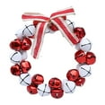 thumbnail image 3 of S SERENABLE Christmas Bell Garland Xmas Decoration Party Supplies Wall Hanging Ornament Artificial Wreath for Living Rooms Christmas Tree Red and Whte, 3 of 8