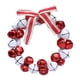 thumbnail image 3 of Guirnalda de campanas navideñas artificiales de 4 pulgadas para decoración navideña de puerta de entrada Rojo y blanco, 3 of 9