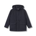thumbnail image 1 of bossini Ladies Hooded Long Sleeves Jacket Winter Outerwear with Buttoned Side Pockets, XL, 1 of 10