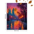 thumbnail image 3 of Autumn Tree Moonlit Starry Sky Canvas Wall Art for Living Room Bedroom Dining Room Hallway Office Hotel Cafe Decor, 3 of 8