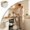 Beige, variant on Multipurpose Hanging Collapsible Trash Can for Kitchen, Foldable Hanging Trash Can, Space Saving Expandable Waste Bin Plastic Garbage Can for Cabinet Door, Office, Bathrooms