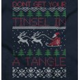 thumbnail image 2 of Ugly Christmas Tinsel in a Tangle Men's Graphic T Shirt Tees Brisco Brands S, 2 of 4