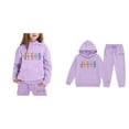 thumbnail image 5 of KidS Girls Jesus Loves You Sweatshirt Long Sleeve Comfy Graphic Hoodies Loose Pullover and Jogger Sweatpants 2 Piece Fall Winter Clothes Girl Hoodies 4-5 Years Cute&nbsp;Boys Girls&nbsp;Clothing, 5 of 6