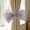 Gray, variant on Hovilon Sheer Organza Bow Curtain Tiebacks No Drill, Cute Window Drape Holdback for Sheer and Linen Curtains, Soft Nylon Spandex Fabric Gripping Tieback for Bedroom Living Room Home Decor, Gray