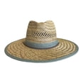 thumbnail image 3 of Free Authority Outdoors Lifeguard Tan Straw Hat, UPF 50+, 17" One Size (Grey Floral), 3 of 3