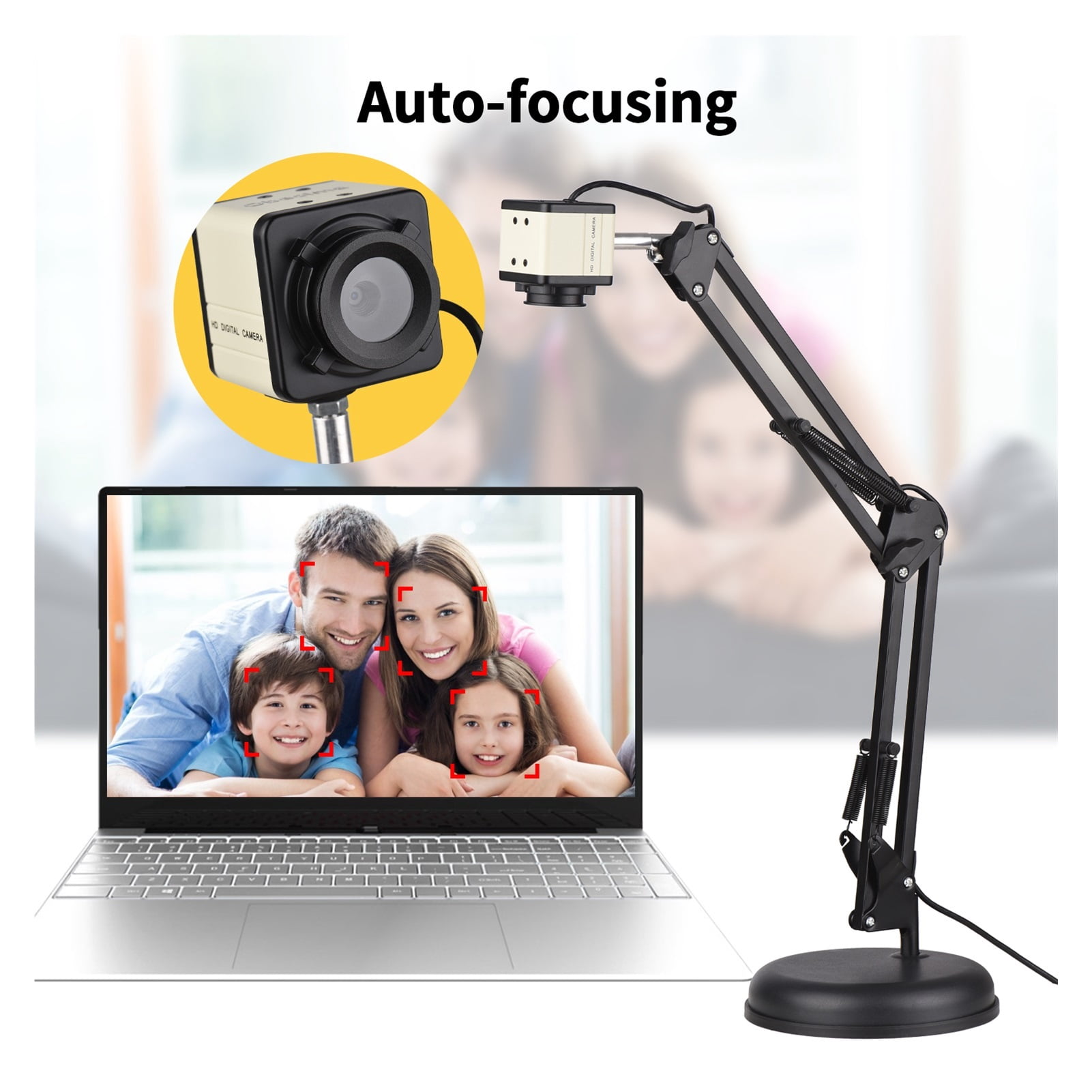 2 In 1 Document Scanner Camera & Webcam With Auto- 8 Mega-pixel HD A3 Scan Webcam For Teacher Classroom Online Teaching ,Built-In Convenience