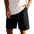thumbnail image 2 of Wovilon Men's Relaxed Fit Drawstring Shorts with Side Pockets and Crinkled Texture, Lightweight Quick-Dry Breathable Casual Summer Bottoms for Daily Wear, Vacation and Gym Workouts, 2 of 9