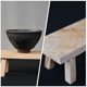 thumbnail image 5 of Taburete creativo con forma de taburete para escritorio, escultura de madera, artesanías, base de exhibición, 5 of 8