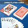 thumbnail image 5 of GSE Games & Sports Expert Jumbo Playing Cards, Large Deck of Playing Cards, Oversize Poker Game Card, 5 of 8
