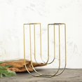 thumbnail image 4 of Balsa Circle 8" Gold U Metal 3D Wire Alphabet Number Sign Wedding Party Bar Tabletop Decorations, 4 of 6