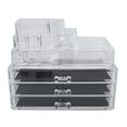 thumbnail image 3 of Cosmetic Storage Drawers, Durable Makeup Organizer Transparent  For Bathroom Counter  For Women For Easy Visibility, 3 of 8