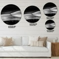 thumbnail image 4 of Designart 'Glittering Silver Pattern ' Modern wall clock, 4 of 4