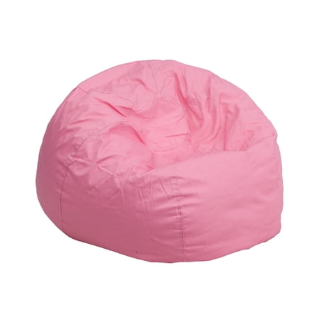 Pink Fabric Kids Bean Bag Walmart Com Walmart Com