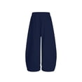 thumbnail image 6 of KyCheLot Boys Girls Cotton Sweatpants Wide Leg Elastic Waist Drawstring Schoolwear Breathable Workout Pants, 6 of 8