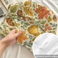 thumbnail image 4 of Twin Sze Fitted Sheet Set - Fall Pumpkins 2 Piece Bedding Sets 16" Deep Pocket Fitted Sheet with 1 Pillowcase, Thanksgiving Autumn Maple Leaves Pine Fruits Brushed Microfiber Hotel Luxury Bed Sheets, 4 of 9