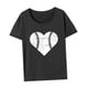 thumbnail image 3 of Camiseta para mujer con cuello redondo, camisetas transpirables de verano para uso diario y desplazamientos L, 3 of 8