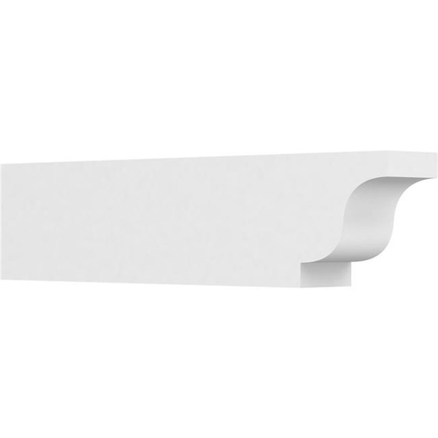 Ekena Millwork RFTP06X10X42NEW 10 x 6 x 42 in. Standard Newport Architectural Grade PVC Rafter Tail