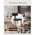 thumbnail image 3 of Dining Chairs Set of 2, Modern Leather Upholstered Kitchen Chairs with Hardwood Frame, 265lbs Weight Capacity, Easy Clean, Ergonomic Curved Backrest, 3 of 9