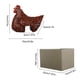 thumbnail image 5 of Injueey de pollo 2021, escalera de sujeción, artesanía de resina de gallina, adornos de resina de de sujeción, escalera de jardín, Barra de herramientas Marrón Injueey HA006821-03B, 5 of 6