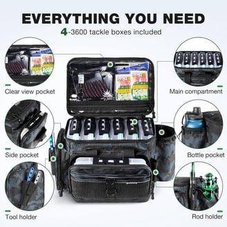 5 box tackle nag VORVIL All-in-One Fishing Starter Kit, Fresh Water Tackle Box with Rolling  Wheels, 184 Pc. Bait Set & 5 Lure Boxes