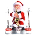 thumbnail image 3 of Matsuzay Navidad/muñeco de Papá Noel instrumento Musical eléctrico decoración de regalo para niños adorno de vacaciones de baile de canto Kits de decoración para fiestas No.04, 3 of 6