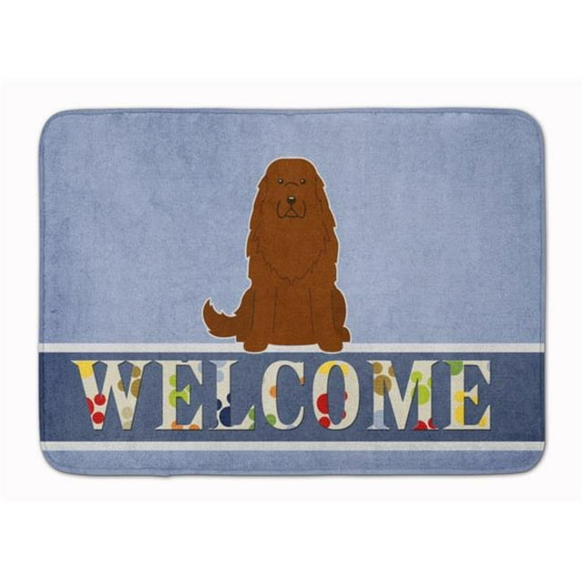 Carolines Treasures BB5631RUG Caucasian Shepherd Dog Welcome Machine Washable Memory Foam Mat