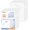 Clear, variant on 12 Pack Clear Folder, 7Mil Plastic L-Type Folders, Clear Copy Safe Project Pocket, Fits Letter Size 8.5x11 Paper, Transparent
