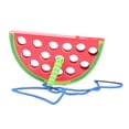 thumbnail image 2 of Juguete de madera con forma de fruta para enhebrar, juguetes Montessori, juguetes educativos con forma de fruta para enhebrar, juguetes para bebés Sandía, 2 of 9