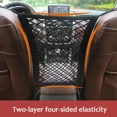 thumbnail image 1 of Car Seat Storage Net, Stretchable Elastic Mesh Pet Barrier Organizer Between Seats for Auto Accessories, 1 of 7