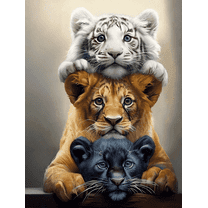 Diamond Art Painting Kits for Adults,Animals 5D Diamond Dots Kits for Beginner, DIY Full Round Gem Crystal Art Paint by Diamond, Home Wall Decor 11.8x 15.8 in