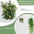 thumbnail image 3 of MAYEERTY 35*16*71"Outdoor White Metal Planter with Arch Louvered Climbing Trellis, Drainage hole & Wheels, 3 of 8