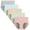 5color, variant on Women's Menstrual Panties Cotton Leakproof Underwear Protective Breathable Briefs 5 Pack