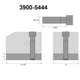 thumbnail image 2 of Hhip Kdk-200 Style T-Nut Blank 1X3X4-1/2 3900-5444, 2 of 2