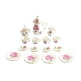 thumbnail image 1 of Mini House Tableware Set Accessory Miniature Teapot Model Kitchen Adornment 1/12 Scale Ceramic Scene Layout Dinnerware Kit Rose, 1 of 7