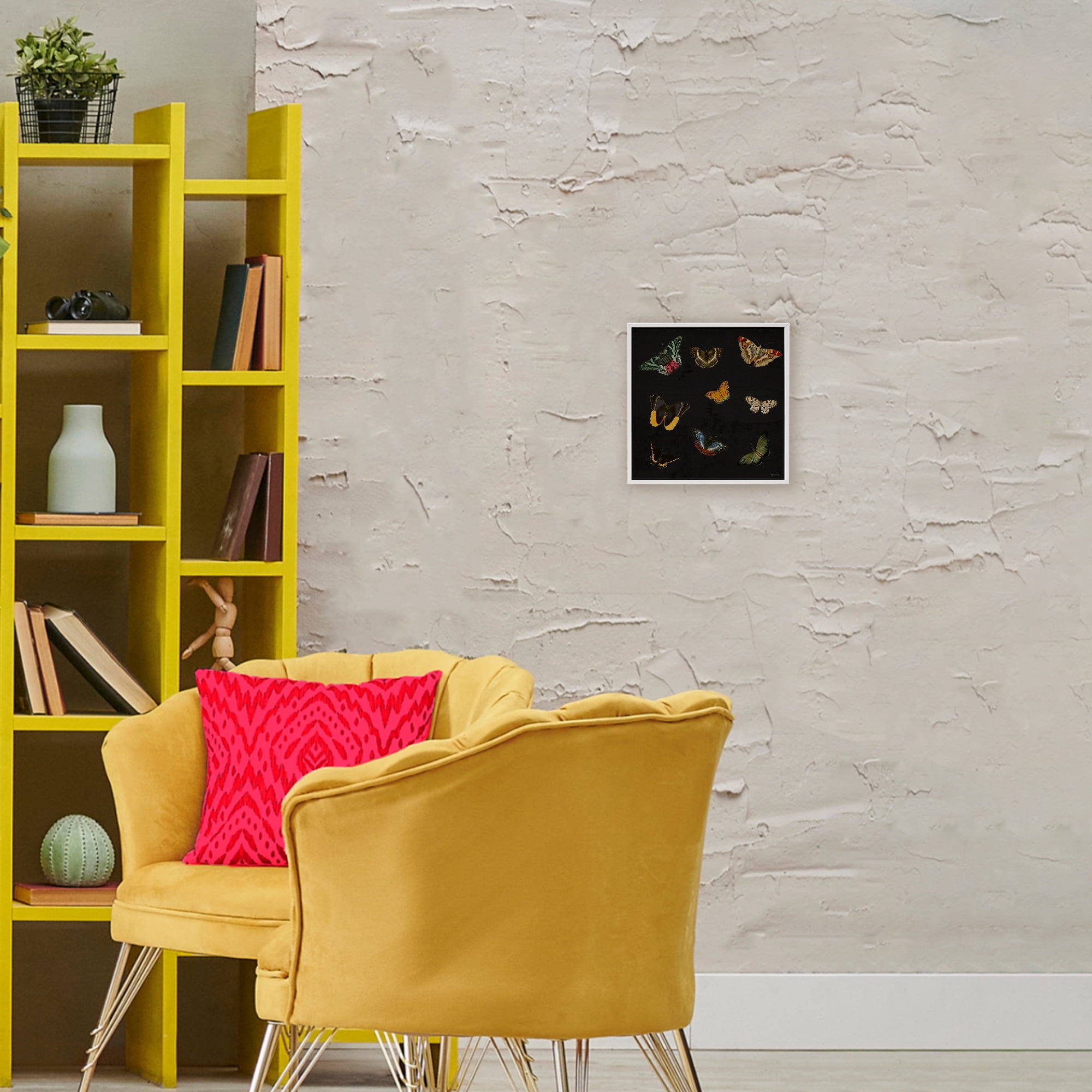 Stupell Industries Butterfly & Moth Collection White Framed Giclee Art, design by Dan Meneely