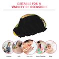 thumbnail image 7 of Yiaed Sunflower Gnomes Print Reusable Shower Cap & Bath Cap & Lined, Oversized Waterproof Shower Caps Designed for all Hair Lengths, 7 of 7