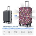 thumbnail image 4 of Yiaed Doodles Wedding Print Travel Luggage Cover Suitcase Protector Fits 18-32 Inch Luggage Wheel Covers Patterned Elastic Luggage Anti-scratch（No luggage）-Small, 4 of 5