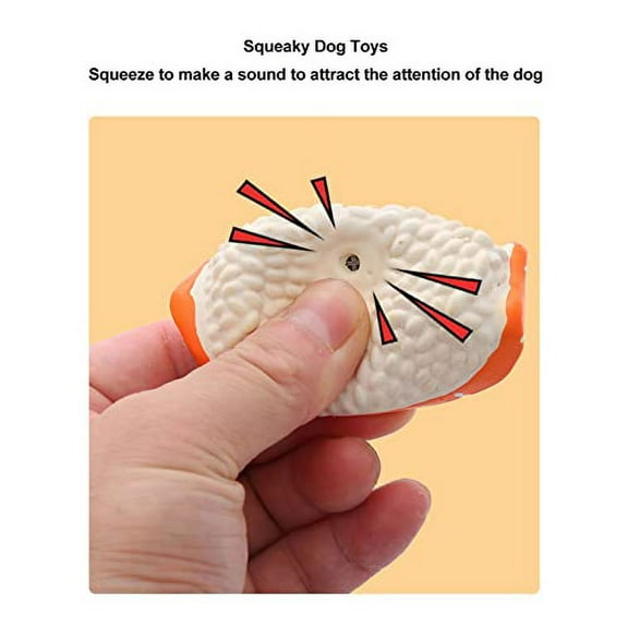 JTLB 3Pack Sushi Shaped Dog Toy, Soft Latex Squeaky Toy for Small to Medium Dogs, Innovative Food Themed Canine Play Toys, Sushi Dog Toy Set