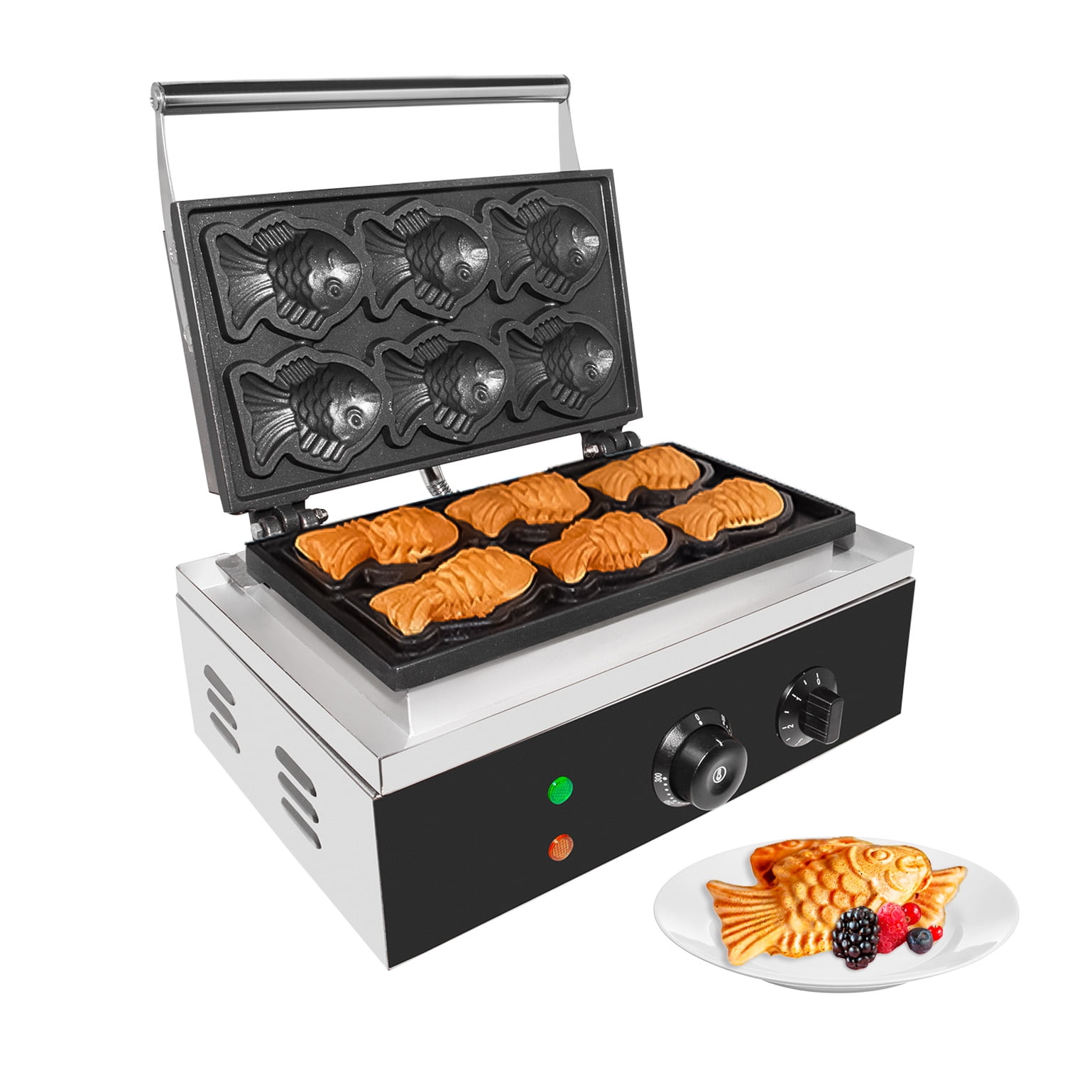Electric Hotdog Waffle Maker Muffin Sausage Nonstick Coating Molder Cooking Tool 