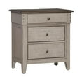 thumbnail image 2 of Pemberly Row Modern 3 Drawer Night Stand w/ Charging Station, 2 of 13