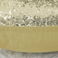 thumbnail image 6 of PiccoCasa Gold Tone Sequin Satin Throw Pillow Case for Sofa Decor 16" x 16", 6 of 7