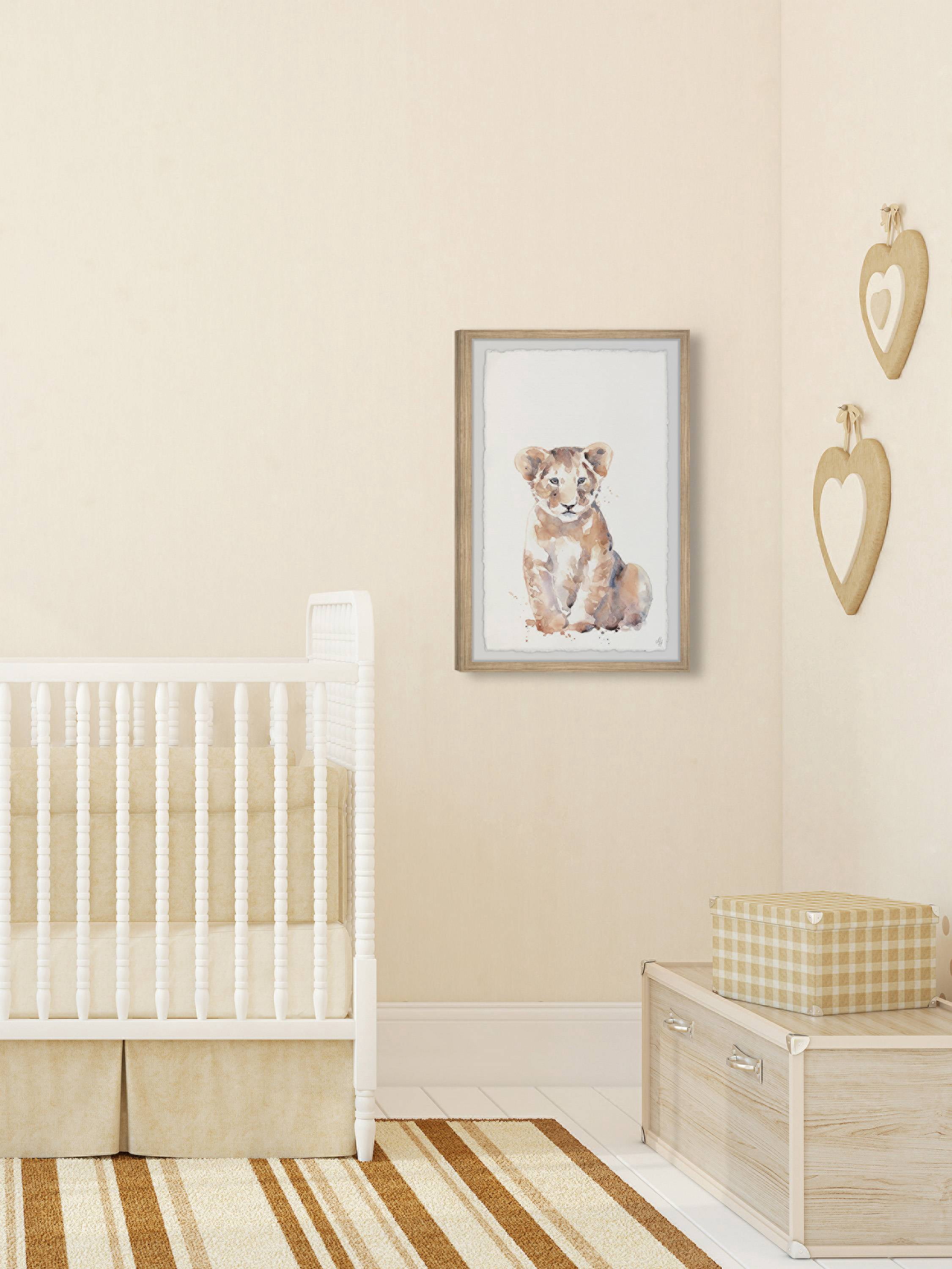 Marmont Hill Cute Little Cub Framed Wall Art