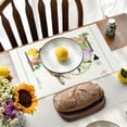 thumbnail image 4 of Binwennn Easter Bunny Egg Placemats Are Practical Beautiful And For Easter Decorations round Plate Mat Set 4 round Table Kitchen Set Dining Table Mats Dinner Table Mats for 4 Kitchen Plate Mat Set, 4 of 7