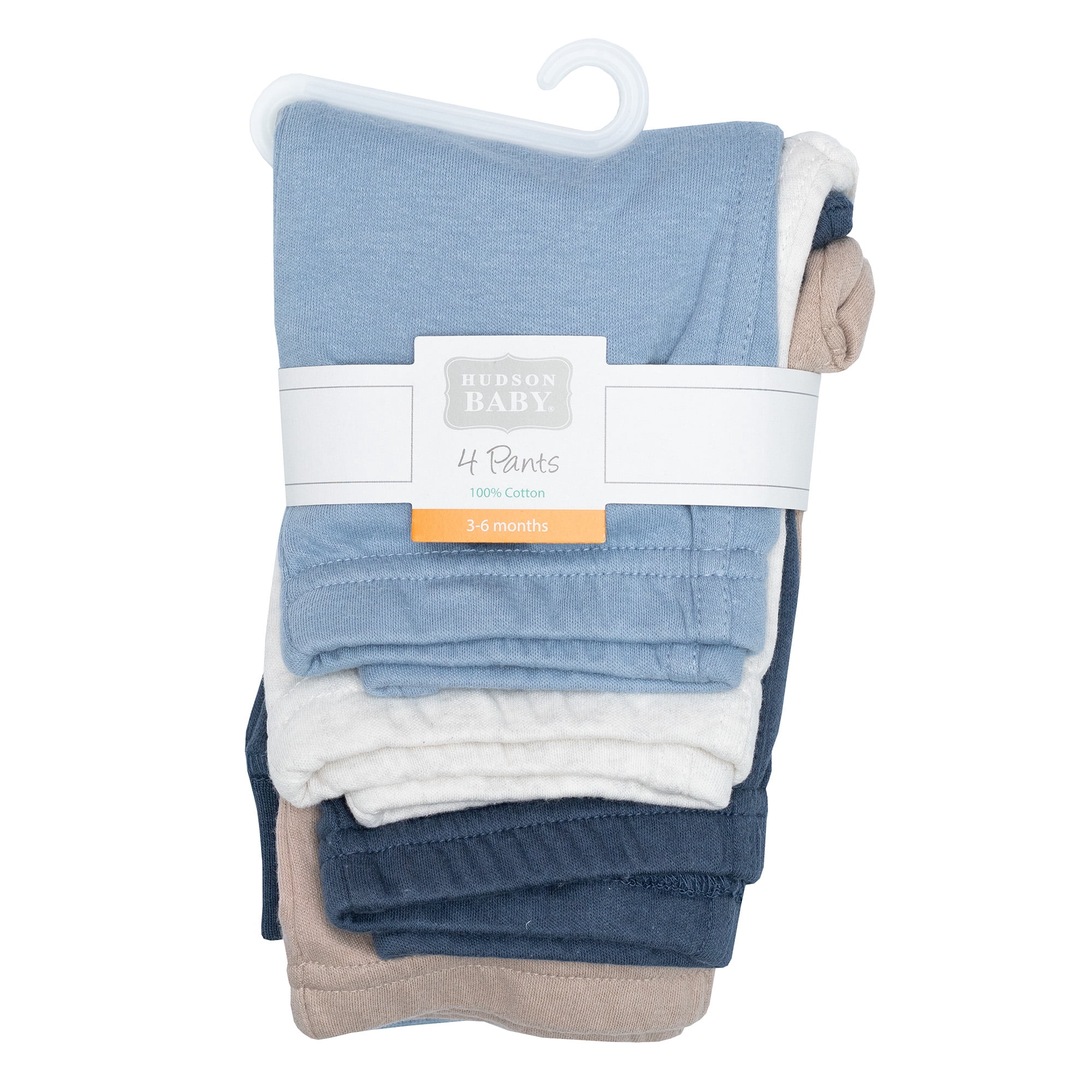 Hudson Baby Boy Cotton Pants and Leggings, Blue Taupe, 5T