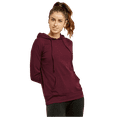 thumbnail image 4 of Women's Lightweight Cotton Single Jersey Active Pullover Hoodie Sweatshirt, Burgundy L, 1 Pack, 4 of 4