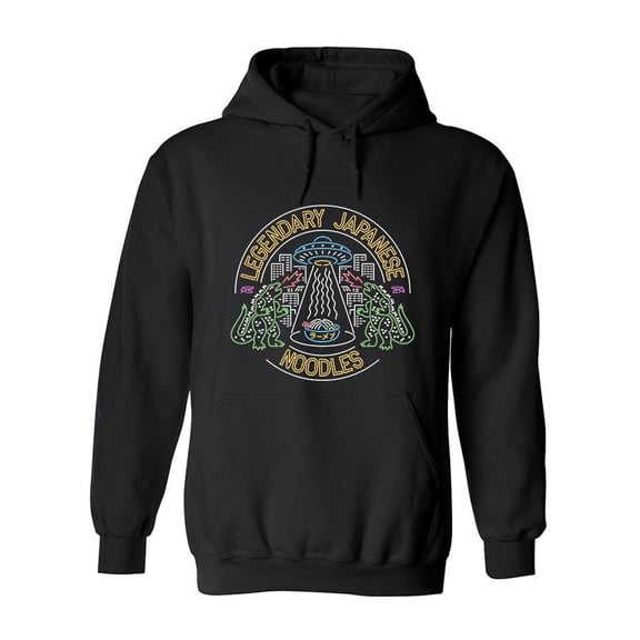 Alien Japanese Noodles Hoodie Men -Image by Shutterstock, Male Small