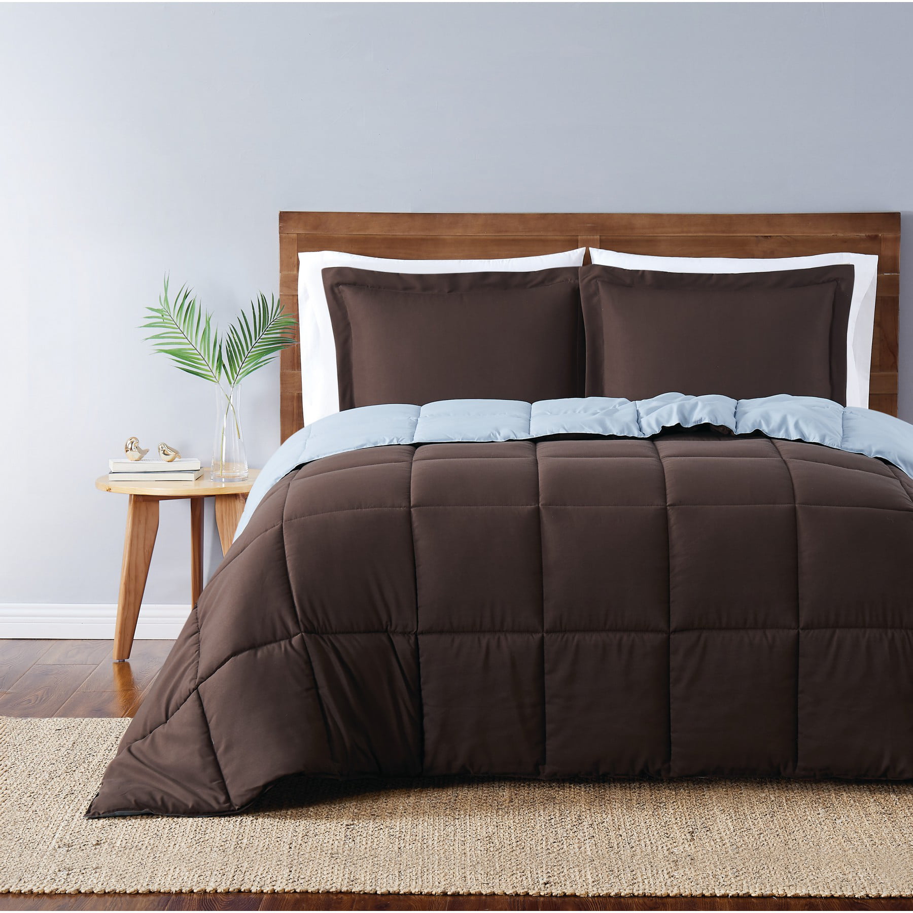 Truly Soft Everyday Reversible Comforter Set - Walmart.com